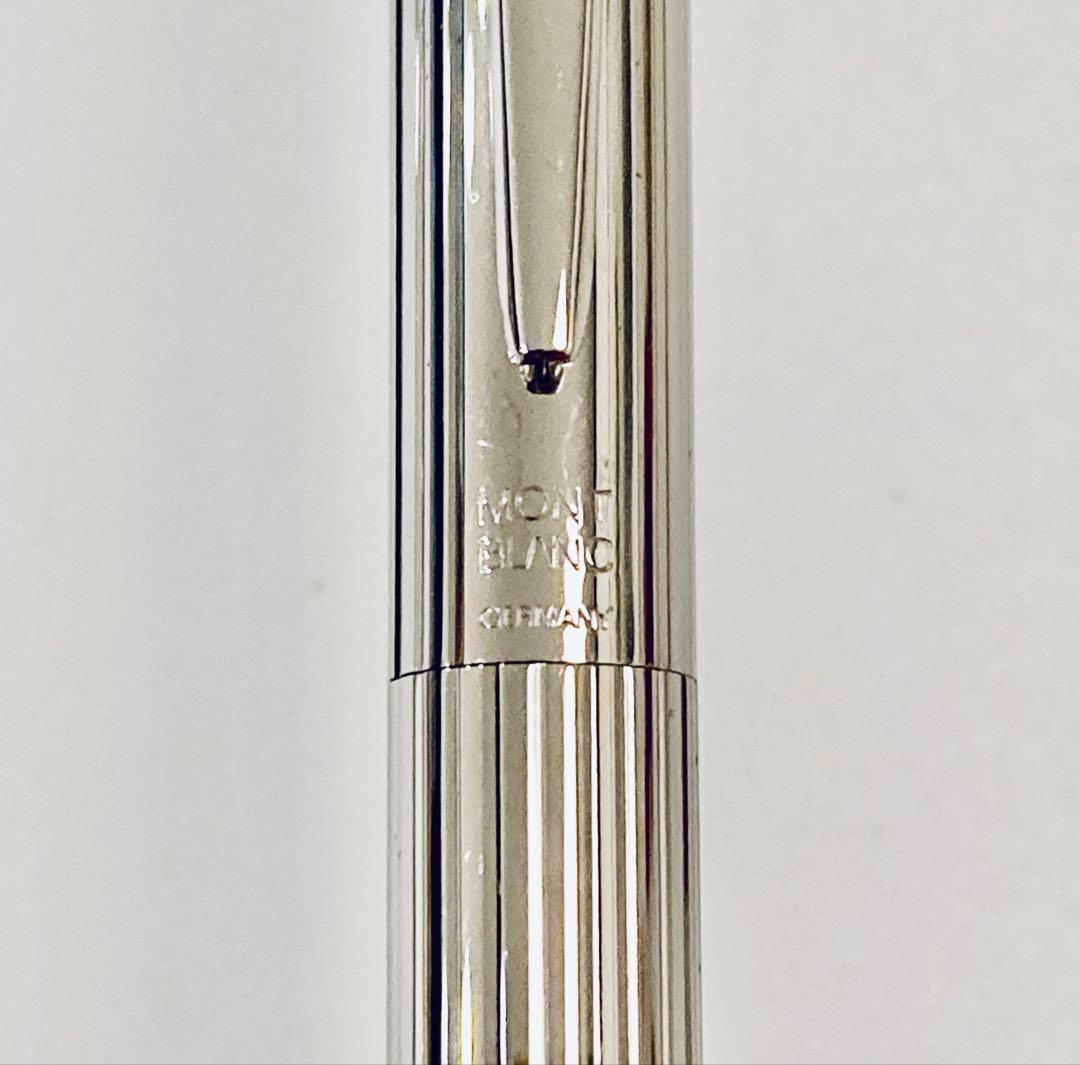 プラチナ仕上げ◆モンブラン 高級万年筆 ノブレスMONTBLANC ペン先14K
