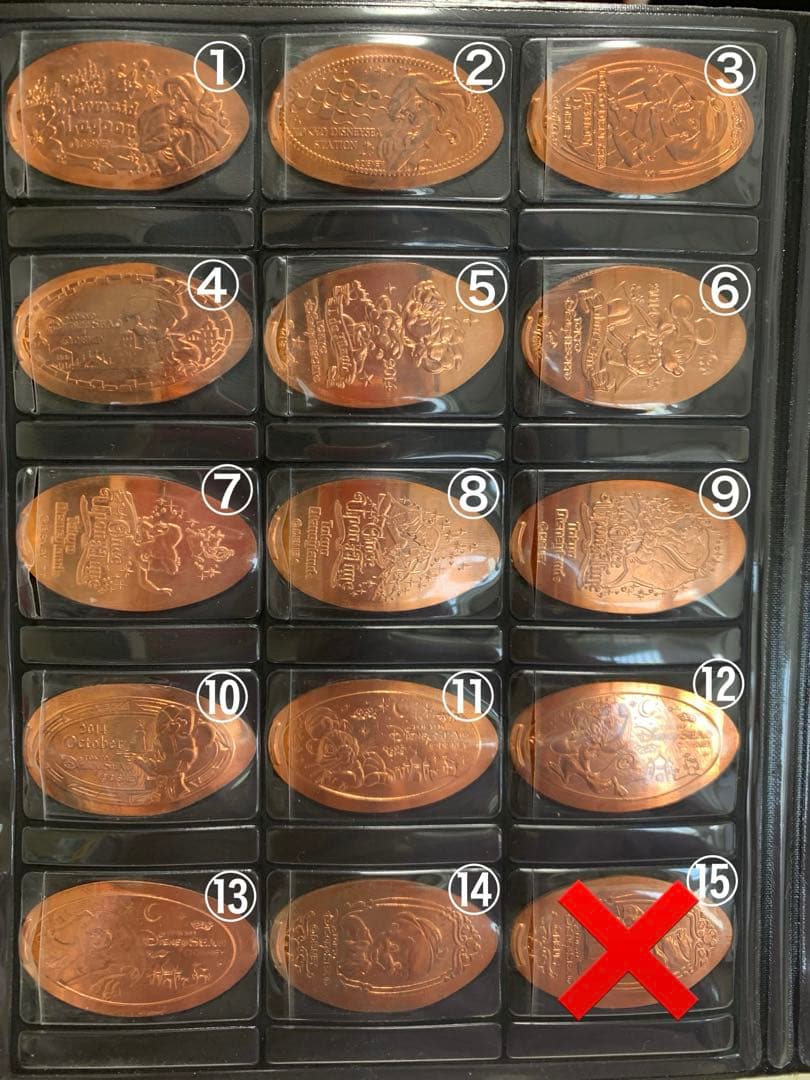 ディズニーランディズニーシー スーベニアメダル コレクション 2014～2018