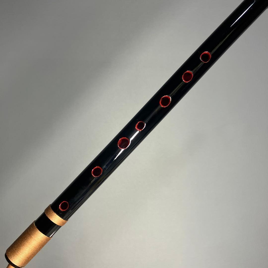 【篠笛 五本調子A管 】唄物　ドレミ調 CMR5-68 天地糸巻　西洋音階 黒塗