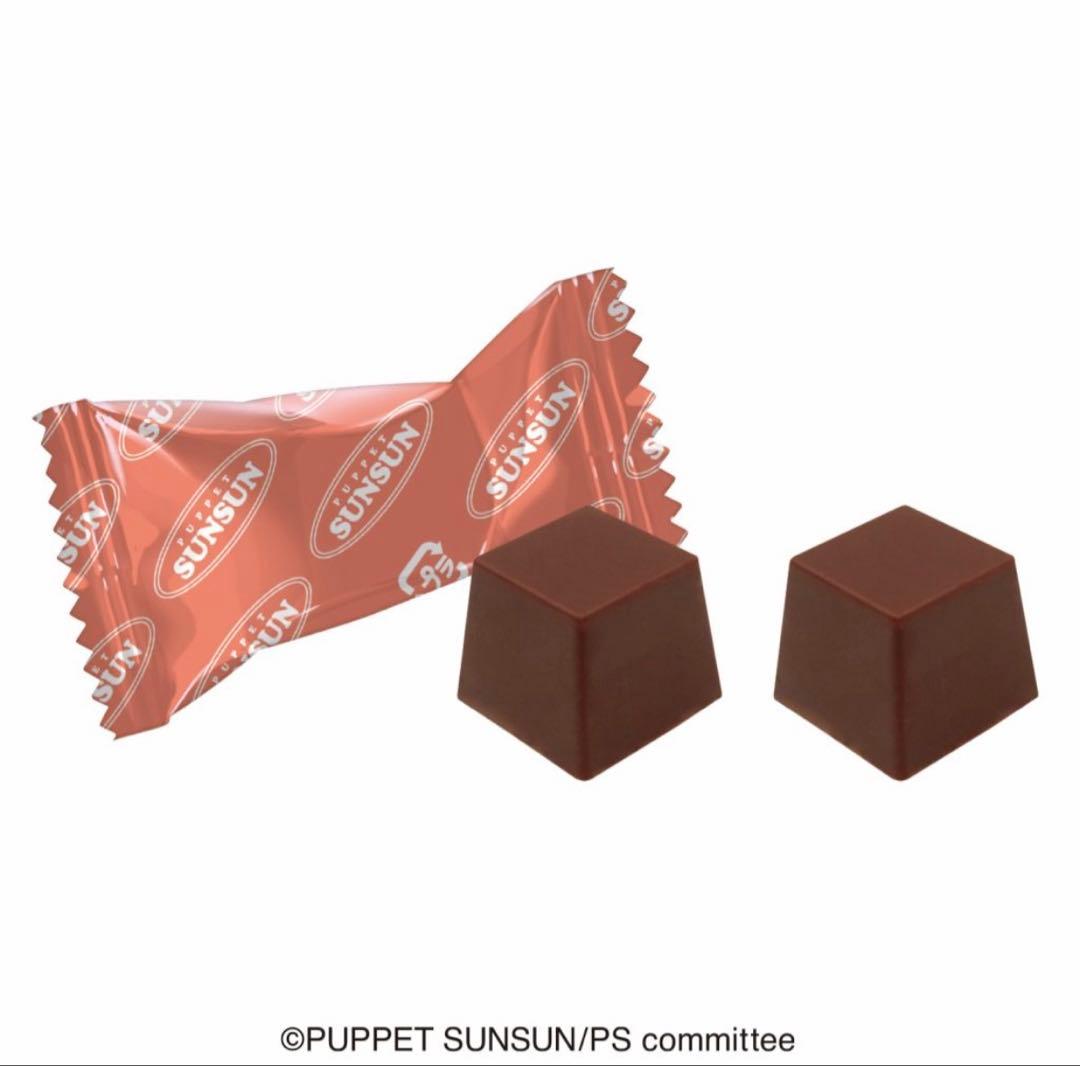 【新品未開封】パペットスンスン チョコ缶 ポーチ バレンタイン 5個 専用紙袋付