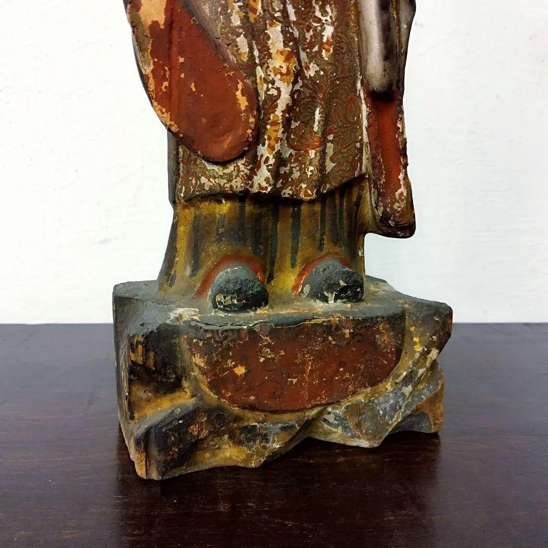 仏教美術  木彫  神像  仏像  時代  アンティーク