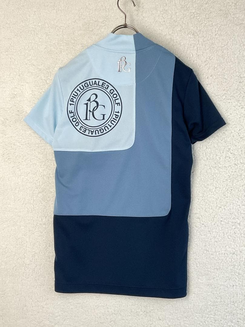 サイズS【未使用】1piu1uguale3 GOLF モックネック半袖シャツ B