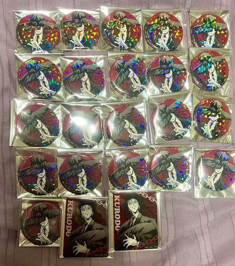 ゲットバッカーズ　赤屍　ホログラム缶バッジ　アクリルカード