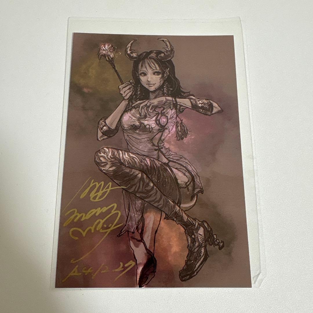 【非売品】MAマン直筆サイン入り　全グッズ購入者限定アートスタンドポストカード