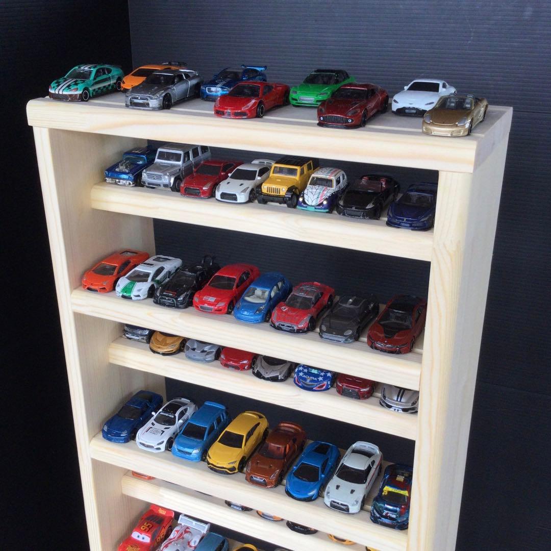 手作り　トミカ収納棚　11段　89台収納　木製　(新品)