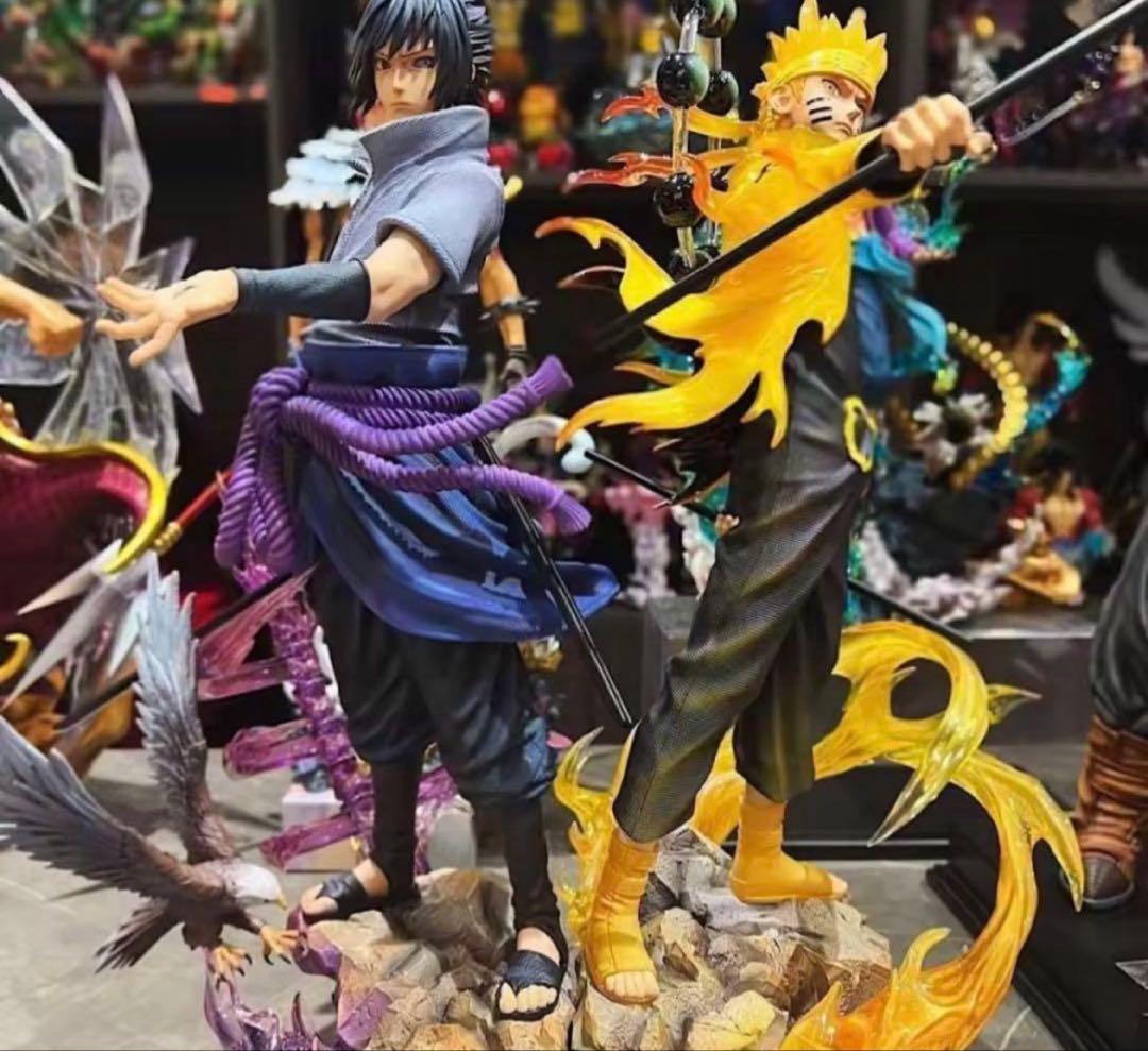 【激レア】NARUTO ナルト×サスケ 九喇嘛チャクラモード 海外フィギュア