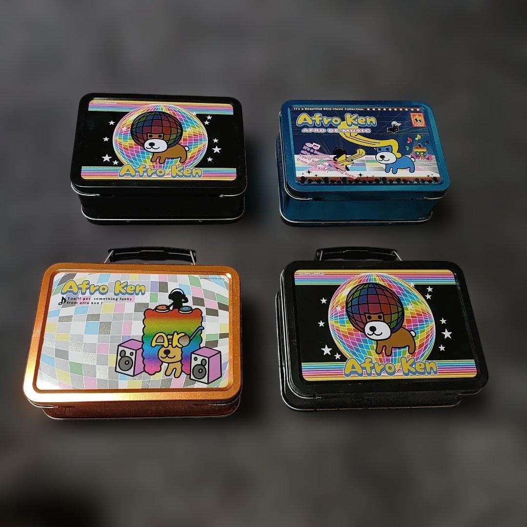 レア アフロ犬　缶バック 4個セット 匿名配送