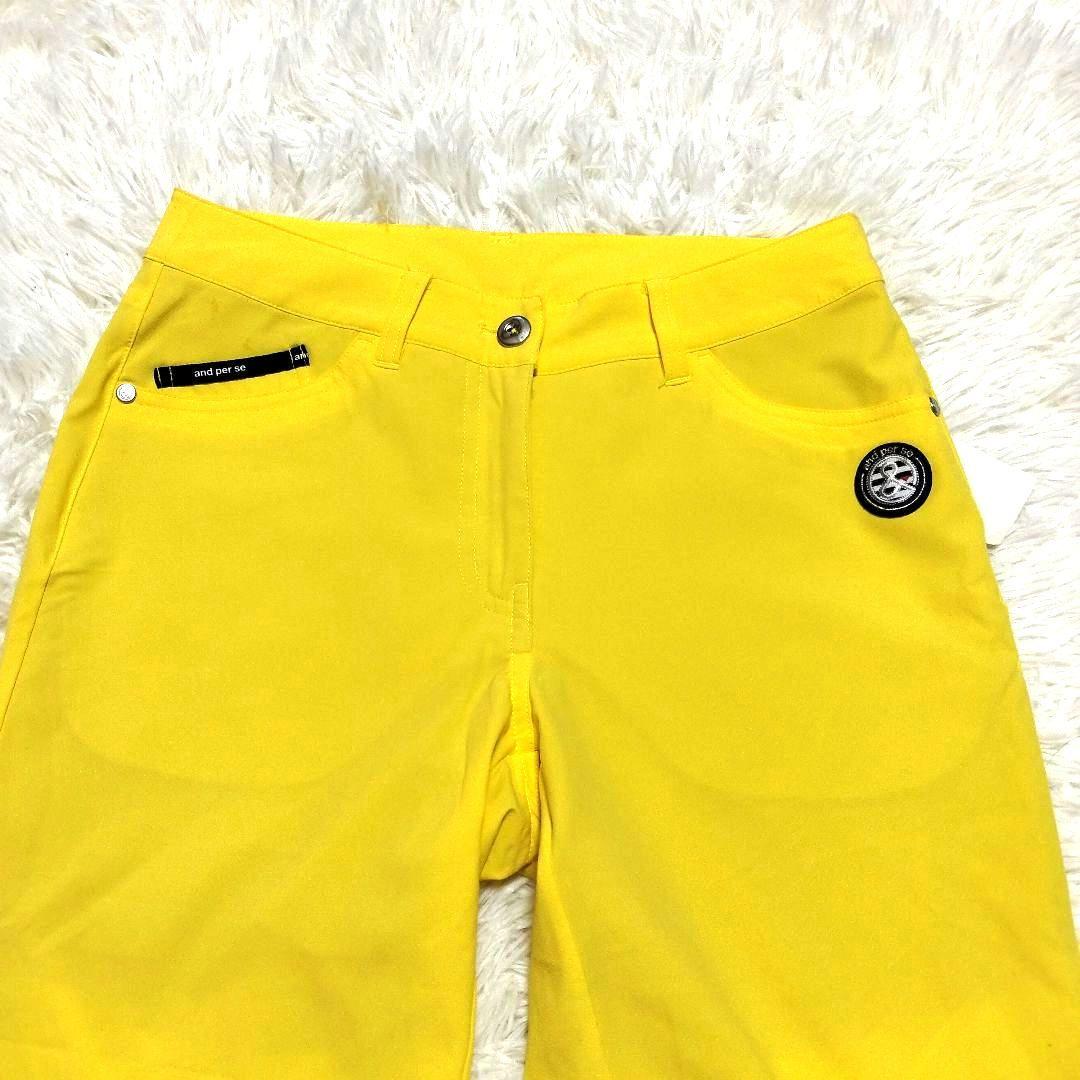 【新品未使用】and per se アンパスィロゴネームデザイン ゴルフパンツ