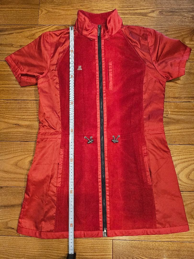 美品　LANVINランバンスポーツ　2ウェイ　防寒ゴルフ アウターウェア レッド