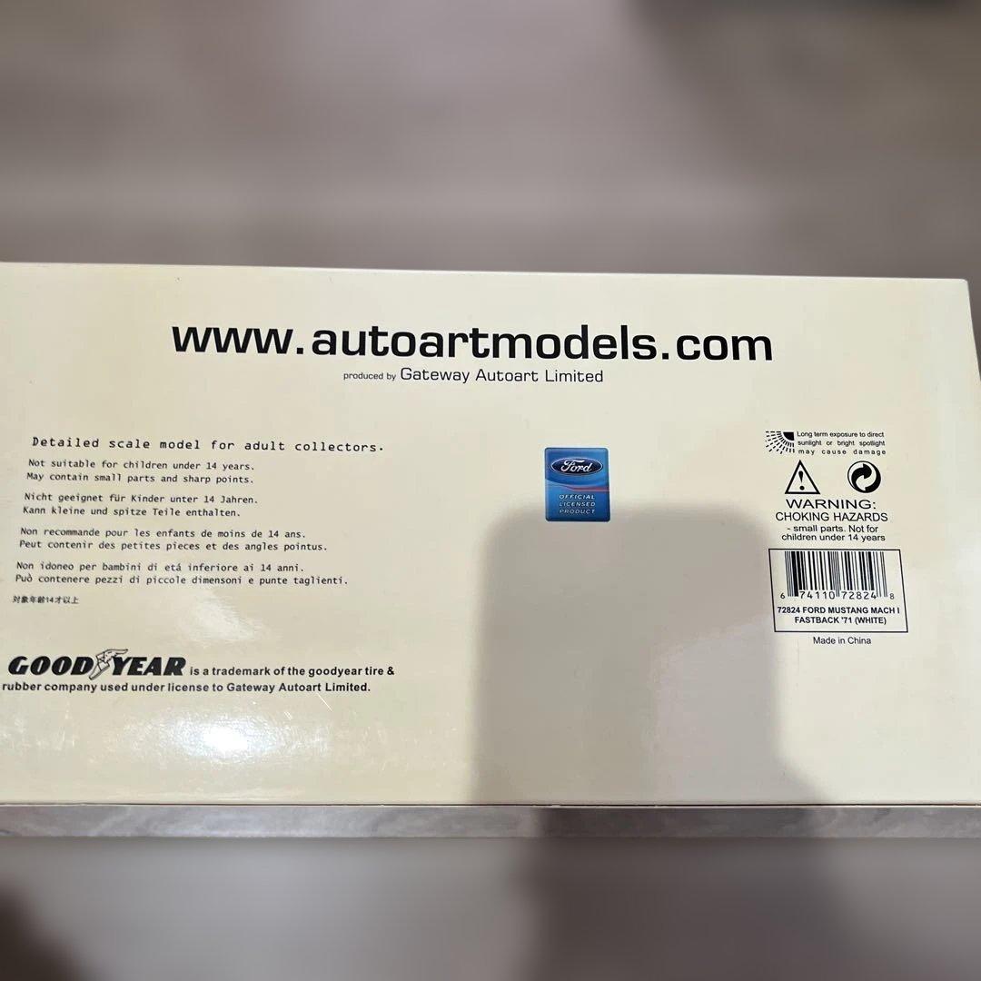 自動車 AUTOart 1971 Ford Mustang Mach I 1:18