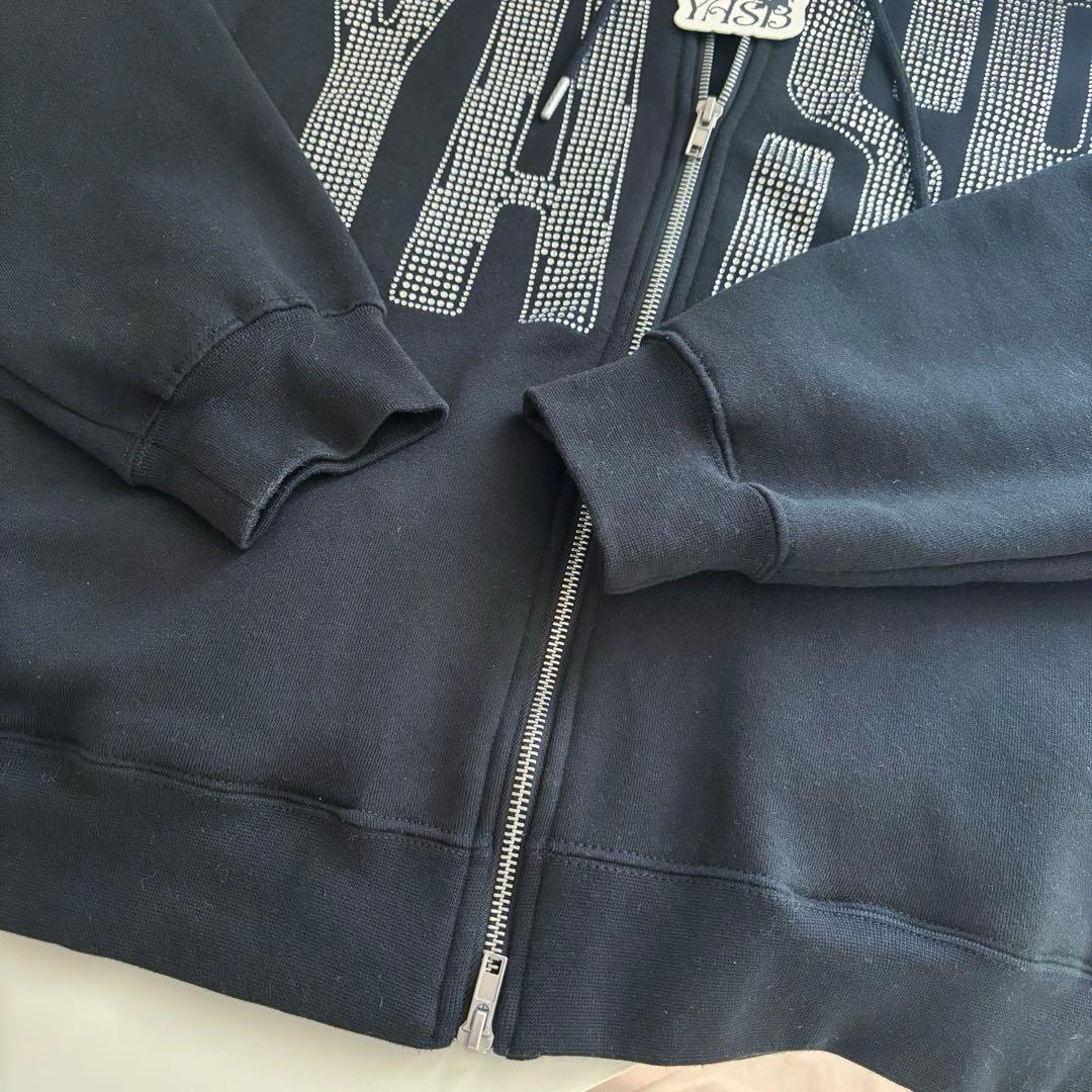 YOASOBI WANDARAラインストーンロゴジップフーディ　ブラックLサイズ