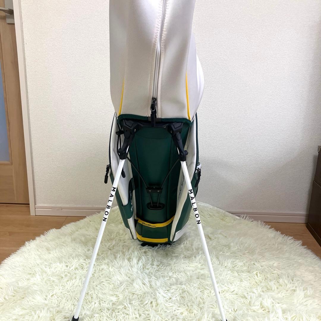 マルボン新作MALBONゴルフバッグ キャディバッグ スタンド型バッグ グリーン