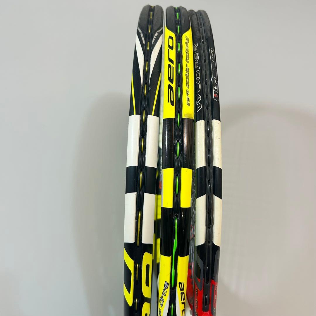 aero pro drive storm テニスラケット 3本セット