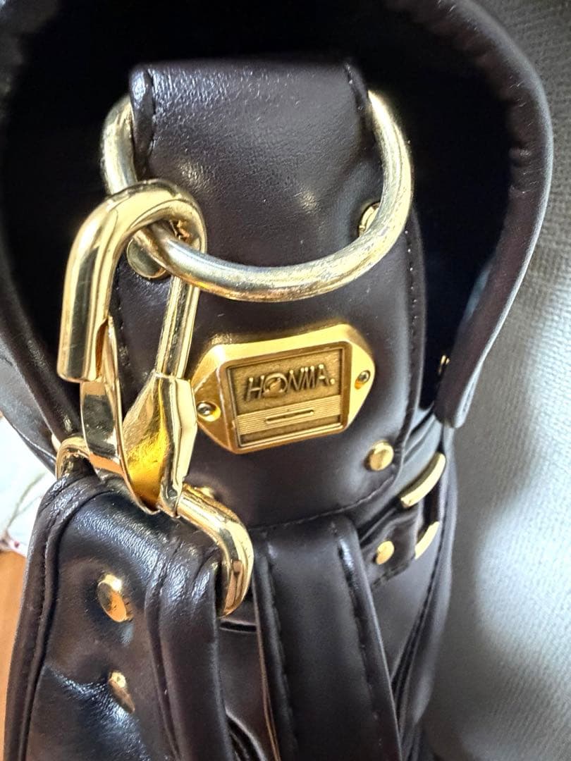 HONMA　ゴルフバッグ　キャディバッグ　レザー　カバー　おまけ付き