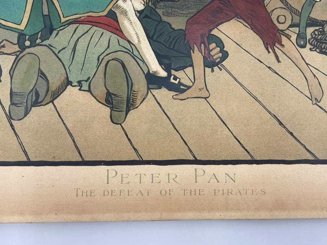 リトグラフ ピーターパン THE DEFEAT OF THE PIRATES