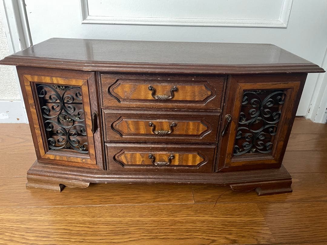 アンティーク ウッド アクセサリーボックス 昭和