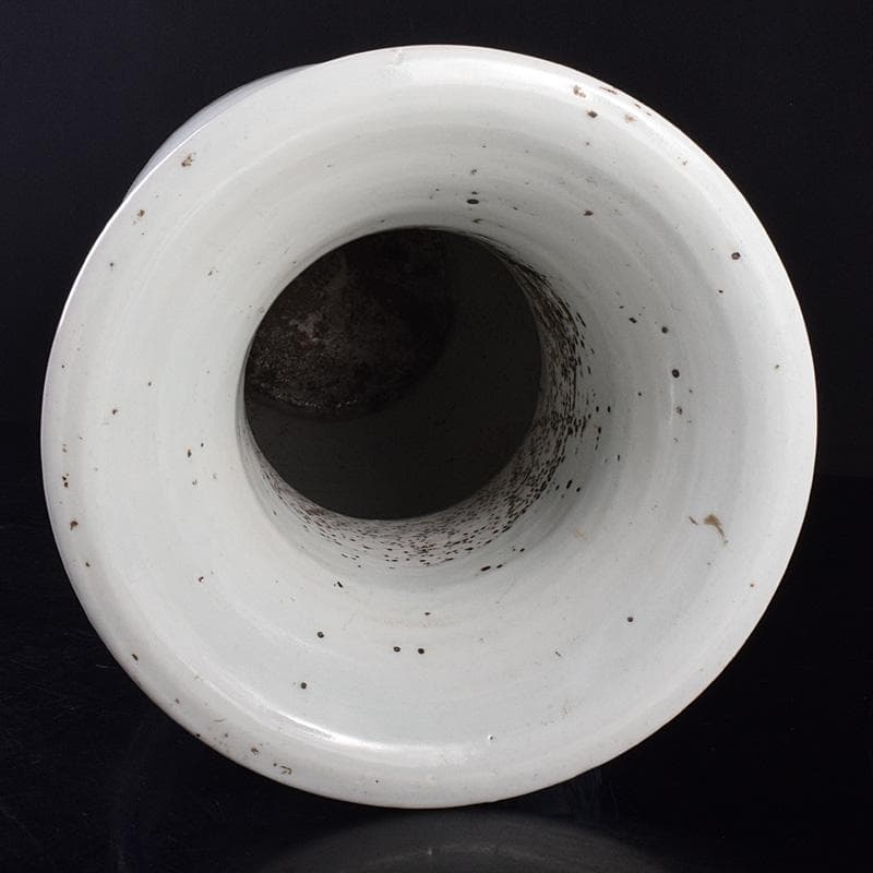 中国　青花　鳳凰花文　双耳瓶　高さ約43cm　M　R7622F