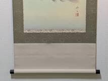 【真作】掛軸　田辺修二　遊鯉　日本画　吉祥画題　長寿繁栄　共箱入　U37