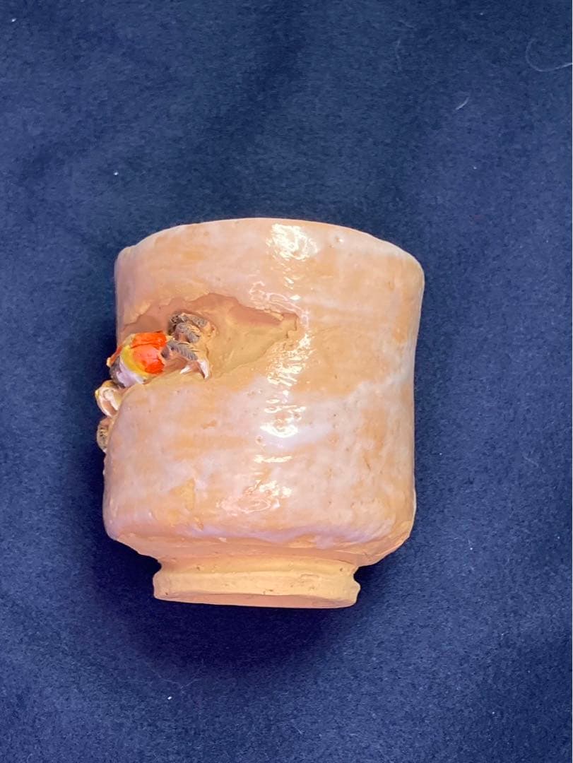 水月焼　天神蟹　湯呑　無傷　楽山焼　二六焼