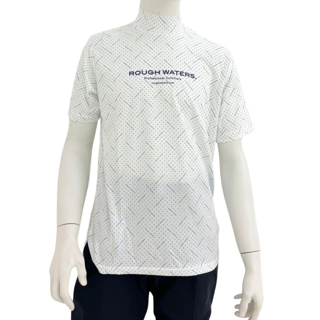 エリートグリップ　ROUGHWATER 半袖モックネック　ホワイトサックス LL