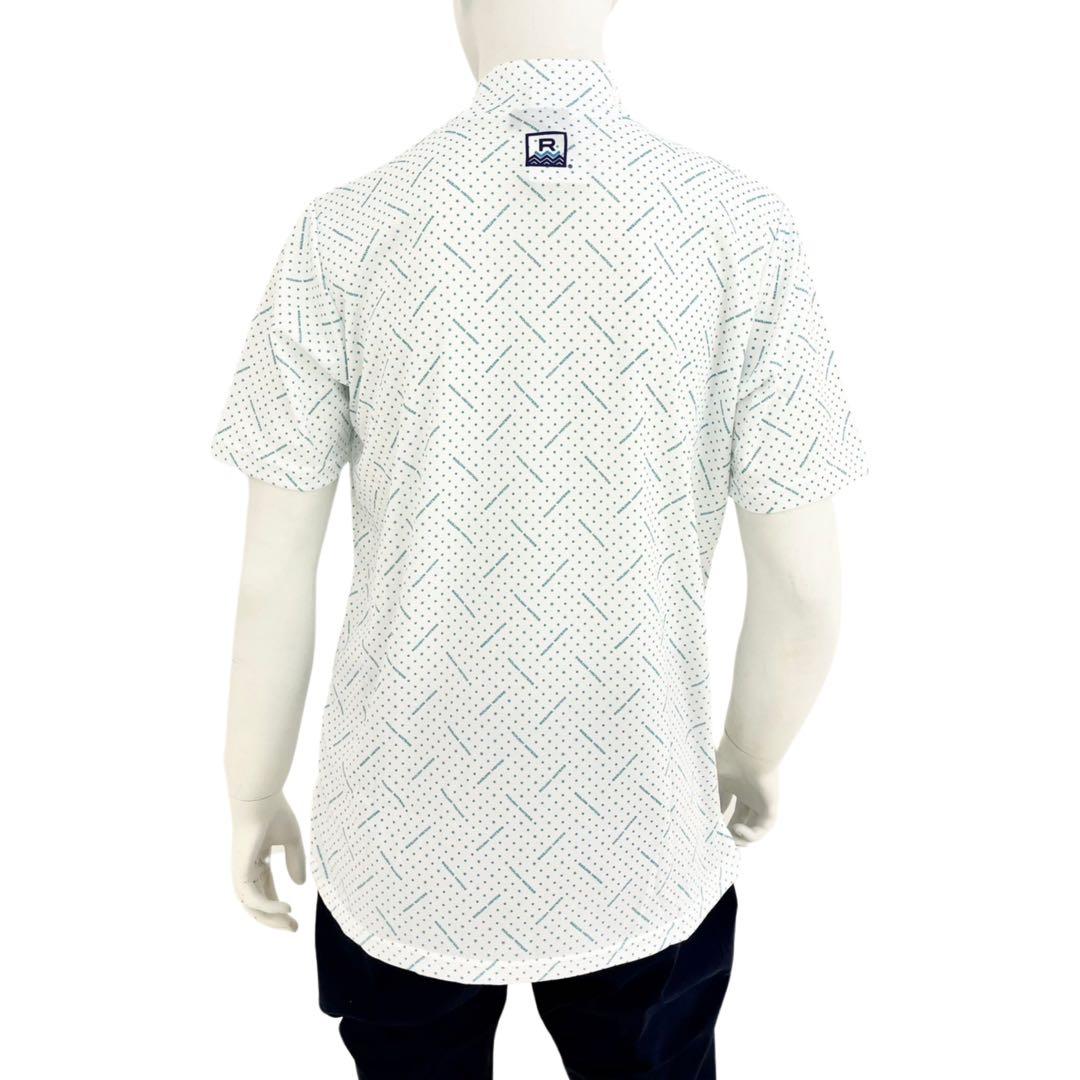 エリートグリップ　ROUGHWATER 半袖モックネック　ホワイトサックス LL