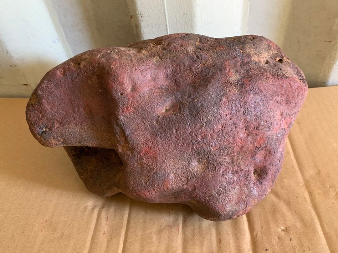 『A29』黑色新疆隕石 隕石 不完全燃焼皮付 非常に珍しい 約23.9kg