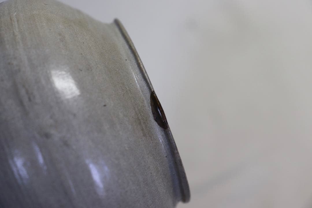 李朝　灰釉小壺　アンティーク　送料込み0808