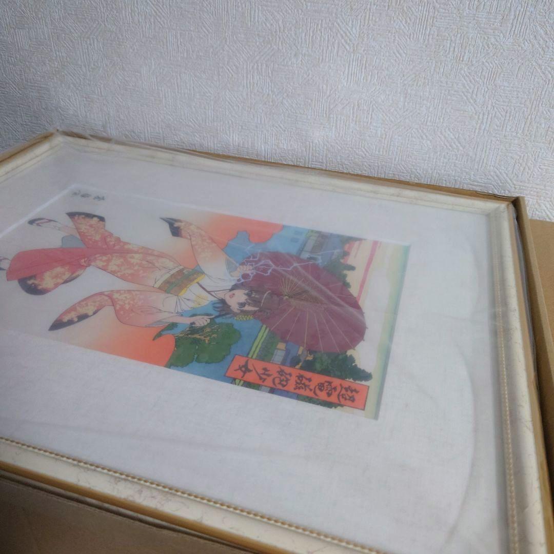 浮世絵木版画『超電磁砲少女 御坂美琴』