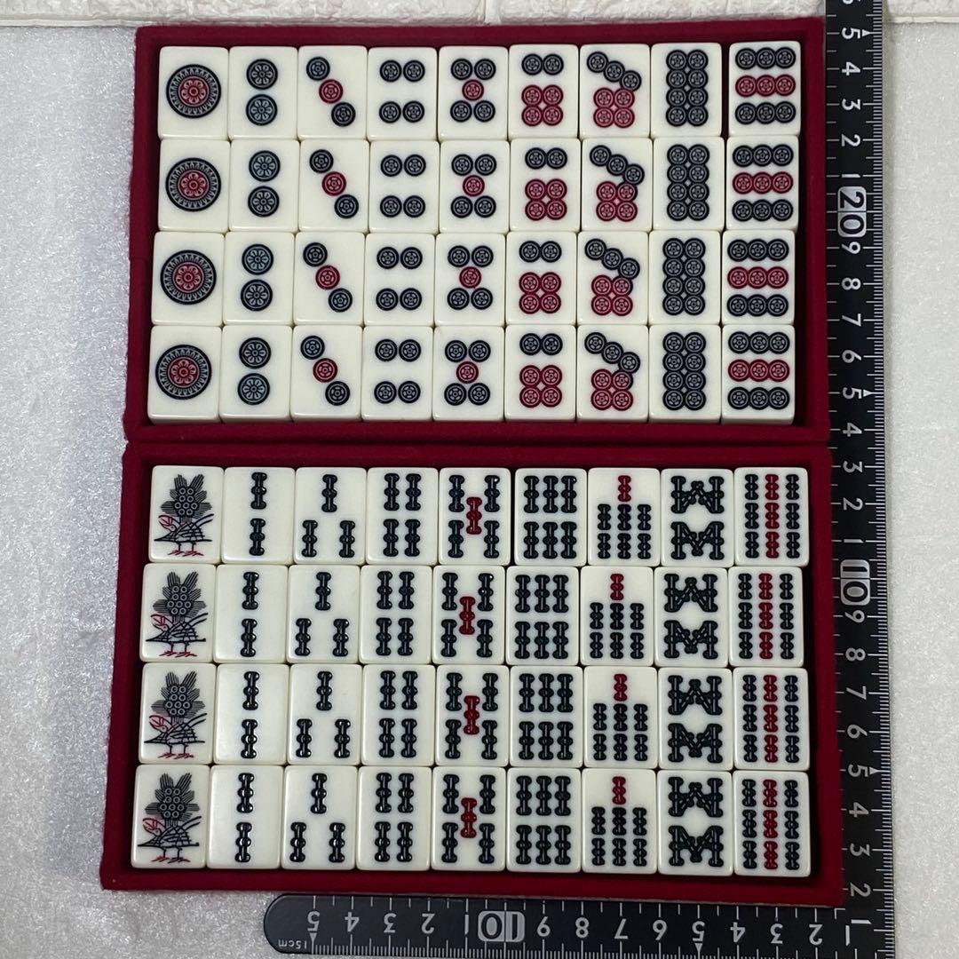 〈GD 藝夢堂〉高級麻雀　背裏黄 　M.M345セット　マット付き