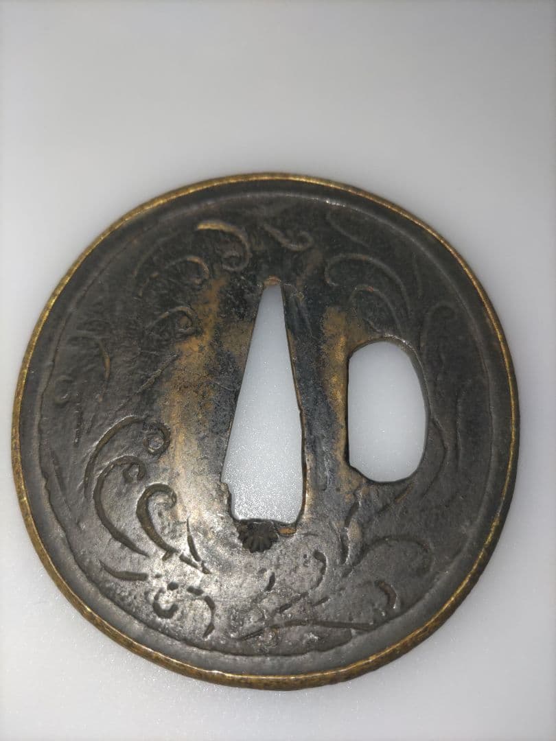 古金工鍔3枚　赤銅　素銅　山銅　覆輪あり