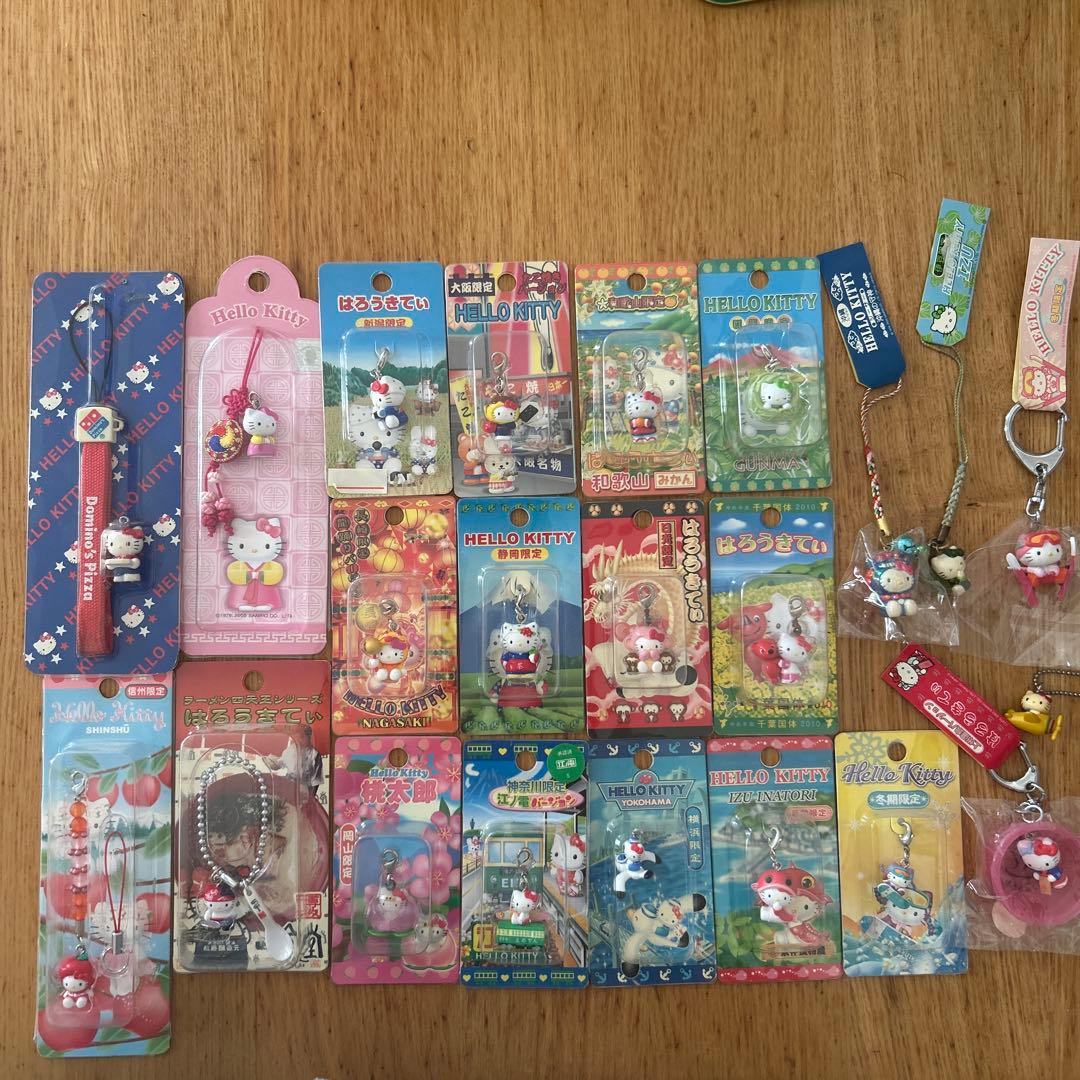 ご当地ハローキティ ストラップ・キーホルダーセット