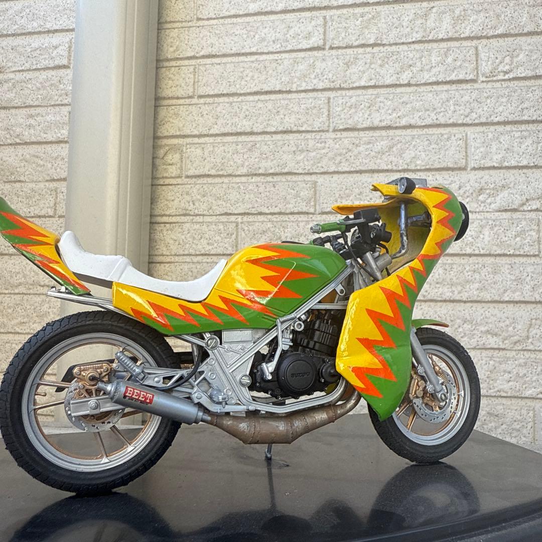 俺のマシン　RG250R 完成品　当時物　旧車會　暴走族　爆発カラー　1/12