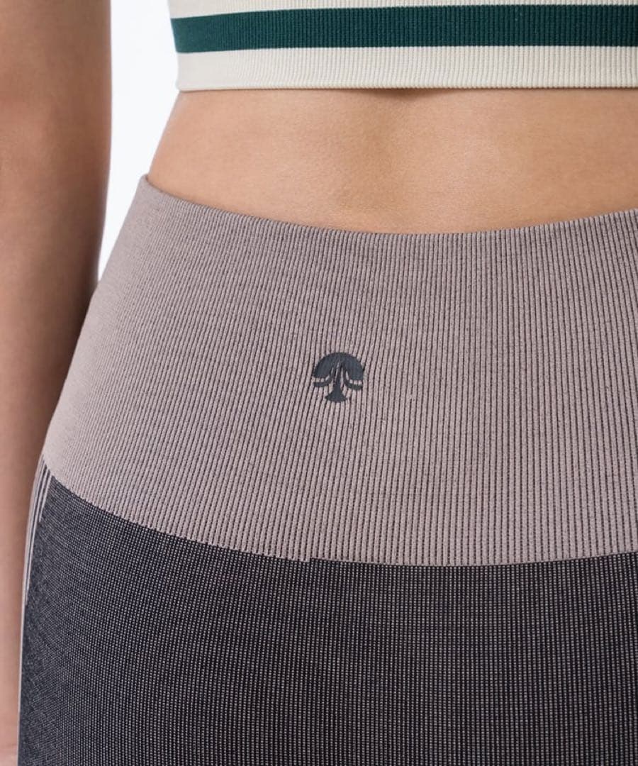 LAVA【SUKALA】シャドーストライプメランジレギンス チャコール M、L