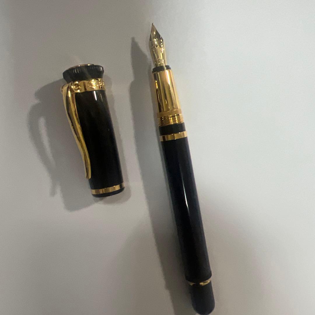 ダンヒル センチュリーマン ブラックレジン ゴールド万年筆