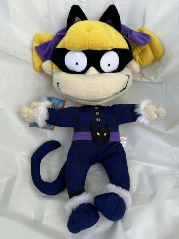 ニコロデオン　ラグラッツ　ぬいぐるみ　アンジェリカ　パープルキャット　11インチ