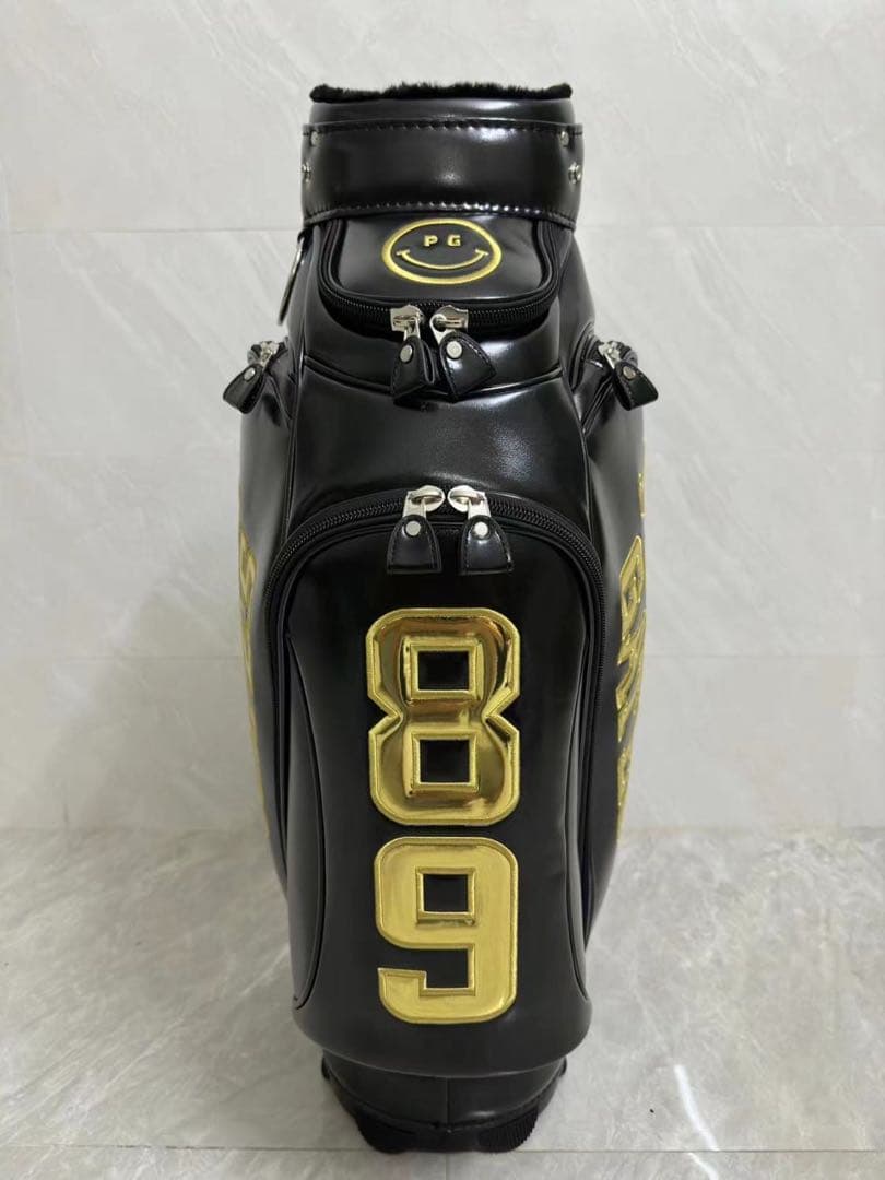 PEARLY GATES ブラック キャディバッグ パーリーゲイツ　合成革