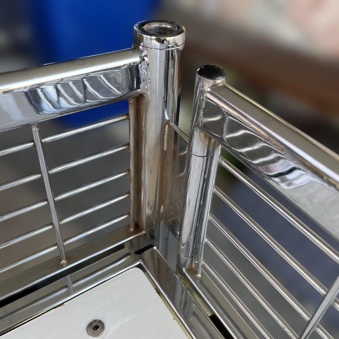 中折れ式ワゴン アイボリー 店舗用品　陳列什器　セールワゴン