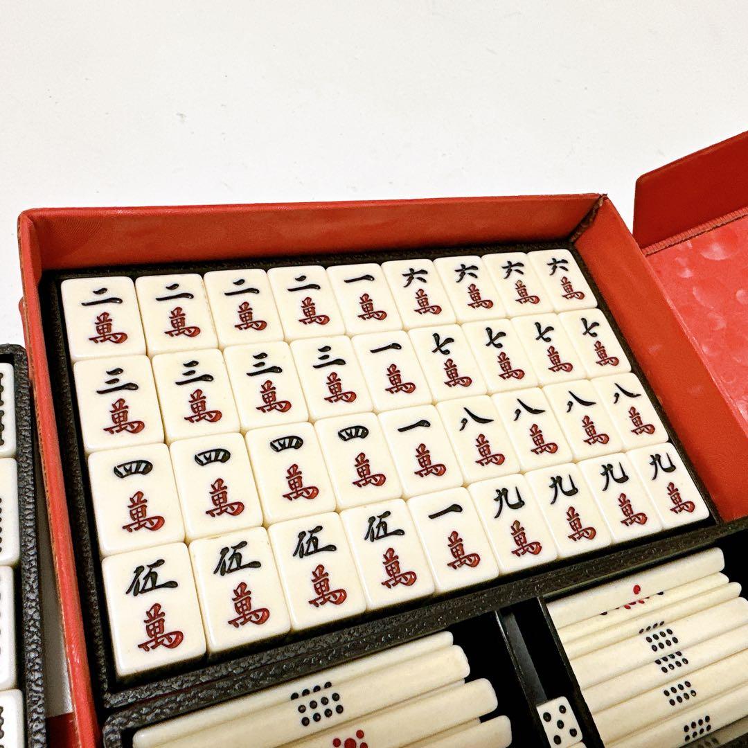 希少品 麻雀牌 関東書体 金牌 金彩 三枚羽根