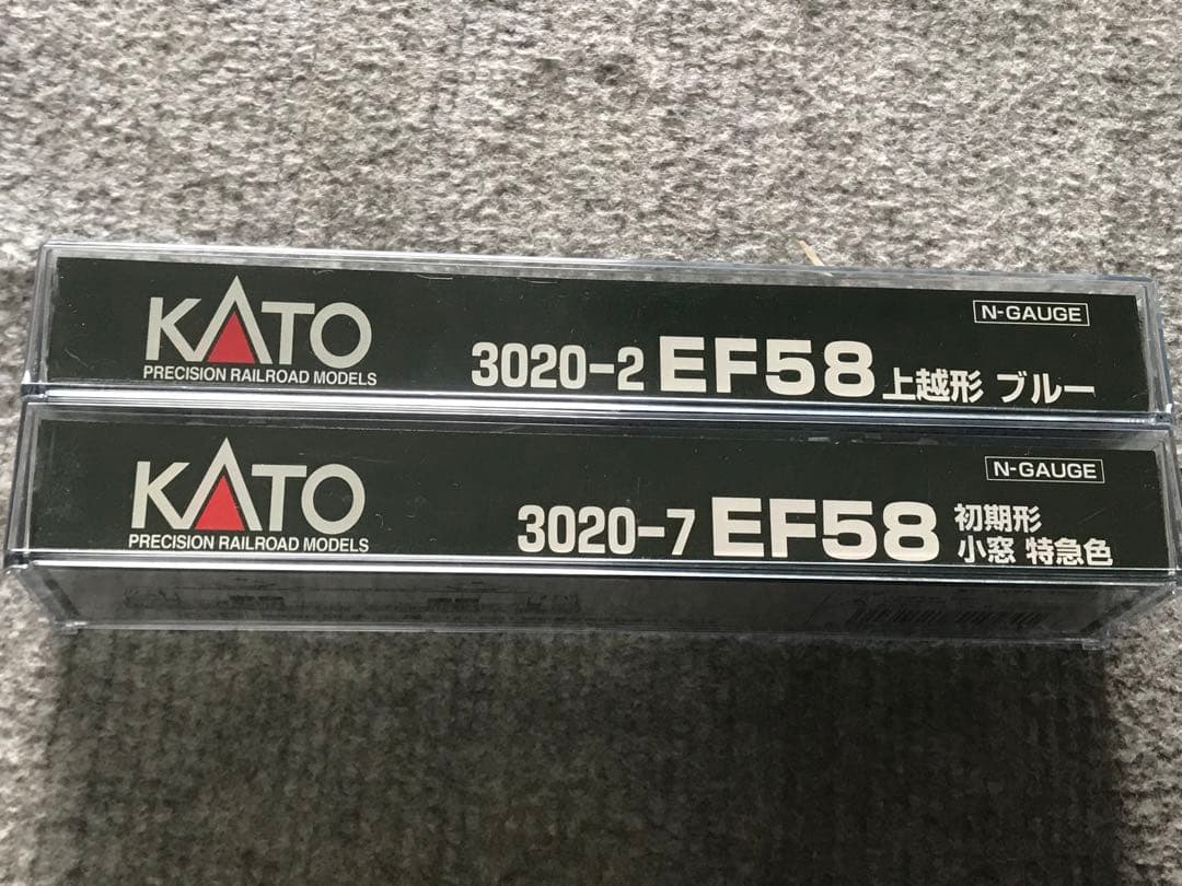 KATO 3020‐2EF58上越形ブルー＋3020-7EF58初期小窓特急色