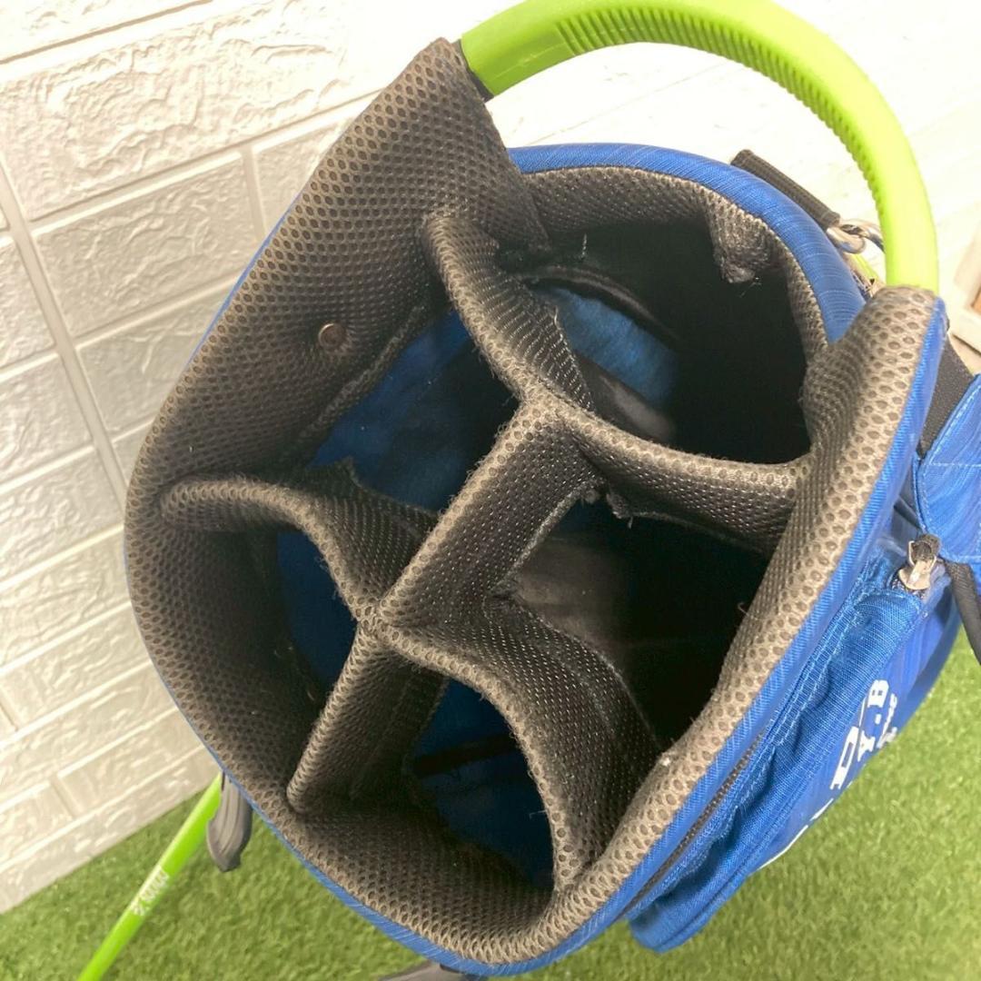【美品】adidas アディダス　キャディバッグ　　スタンド式　ブルー