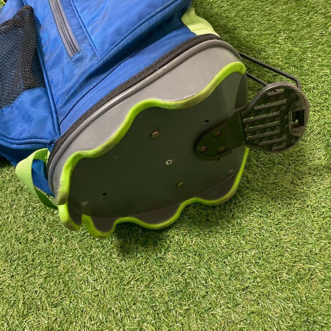 【美品】adidas アディダス　キャディバッグ　　スタンド式　ブルー