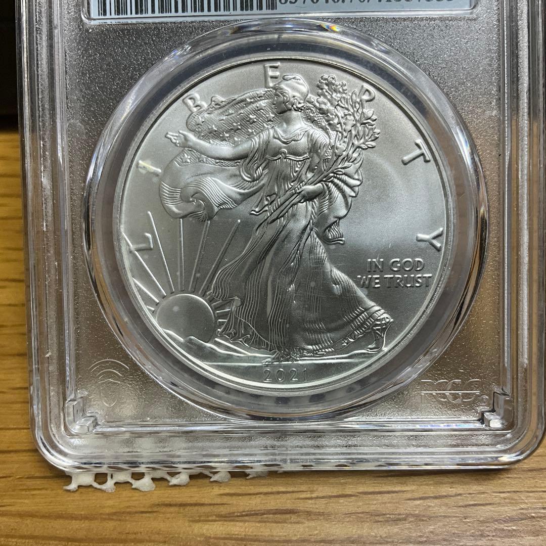 【新品】シルバー イーグル銀貨2021 Eagle PCGS MS70 T1