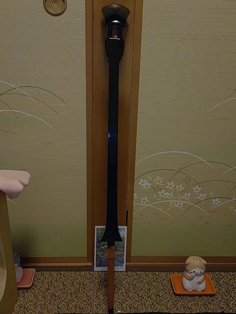 沖縄三線　棹単体　単体重量500g　けや木・樫木等の堅い材　(2)