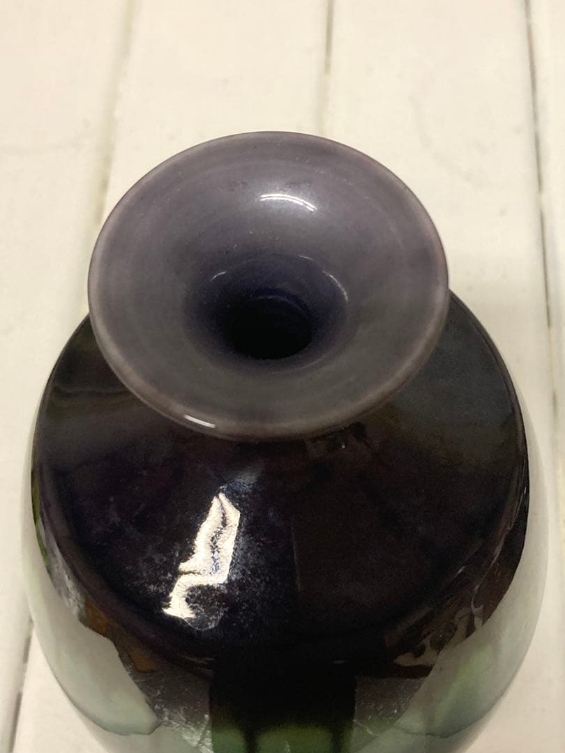 九谷　人間国宝　三代　徳田八十吉　（正彦）　壺　瓶　酒瓶　花入　花器　花瓶