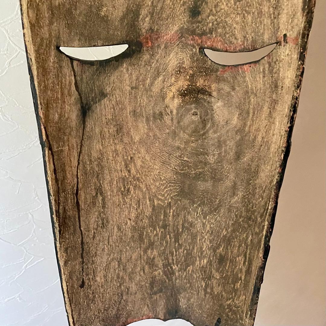 インテリアにインドネシア バリ島 細長いお面 約75cm エスニック