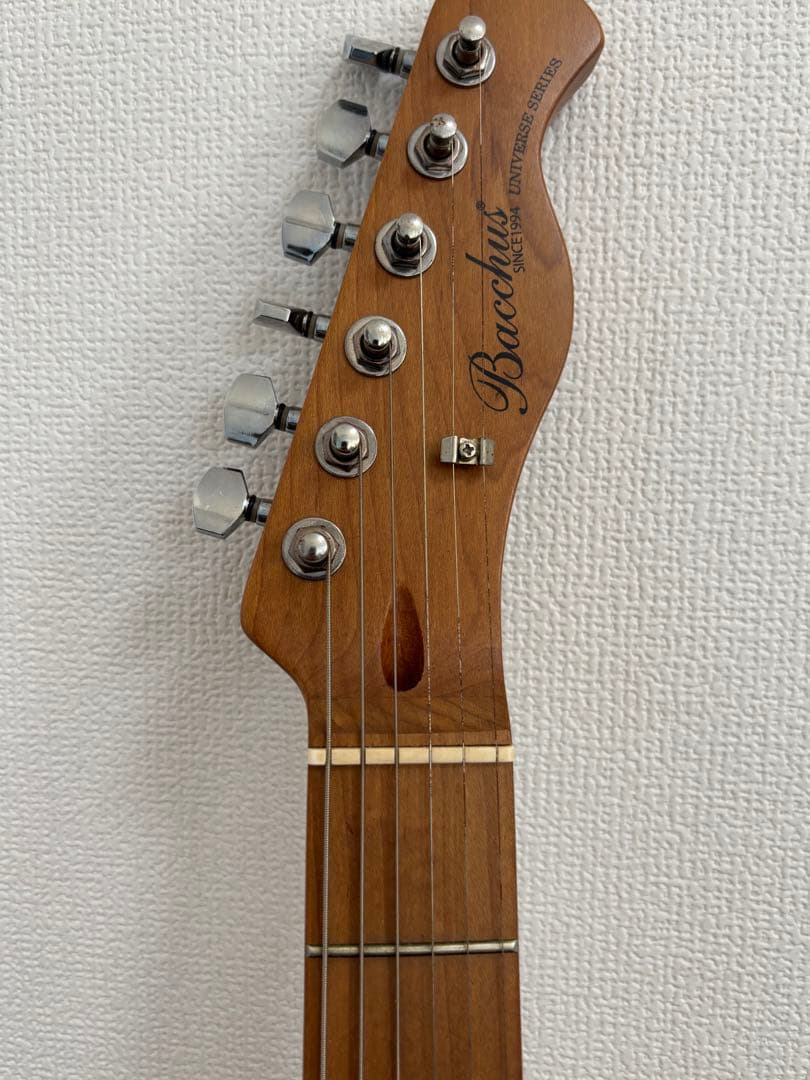 Bacchus テレキャスター イエロー　エレキギター