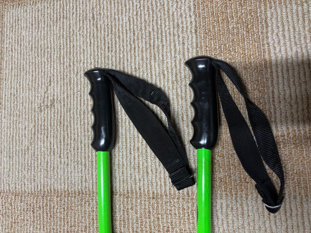 SCOTT スキー ストック グリーン オレンジ