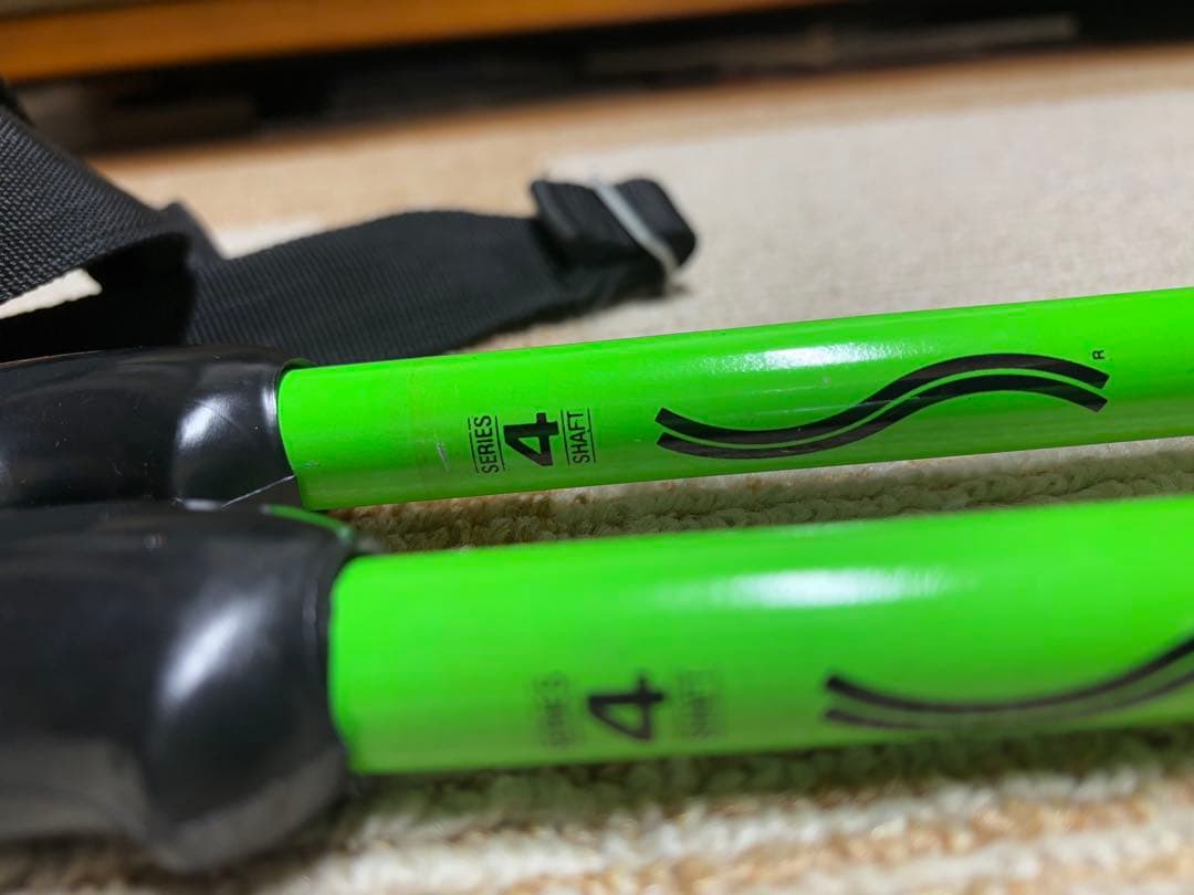 SCOTT スキー ストック グリーン オレンジ