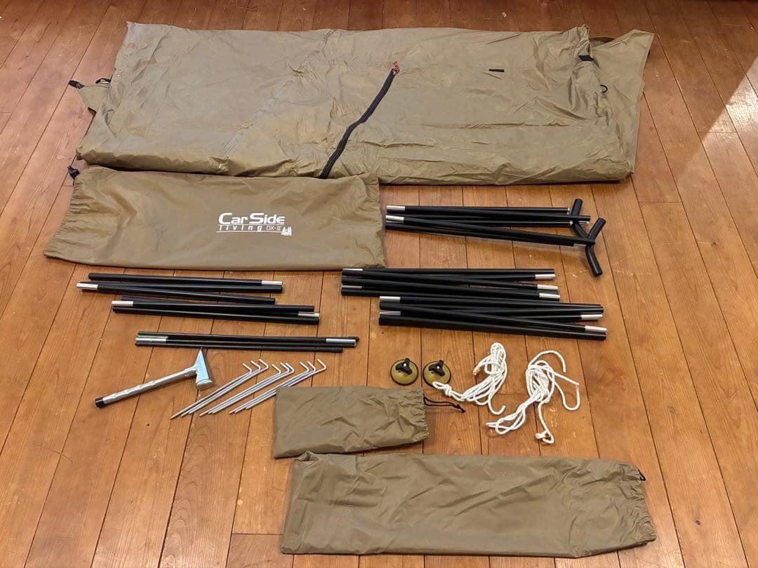 オガワテント ogawa カーサイドリビングDX-II ロゴスのポール等セット