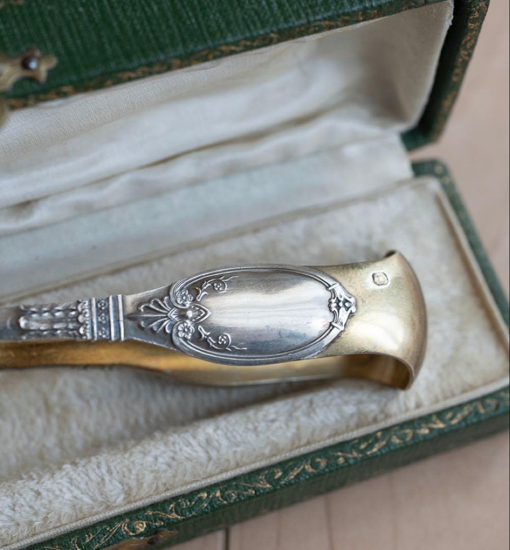 Lapparra & Gabriel 純銀製フランスアンティーク・シュガートング